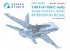 Quinta Studio QDS-48283 F/A-18A / C early 3D-Printed & coloured Interior on decal paper (Hasegawa) (Small version) 1/48